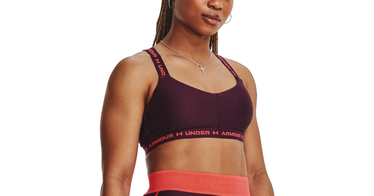 Podprsenka Under Armour High Crossback Bra Vínová | 1361033-600, 1