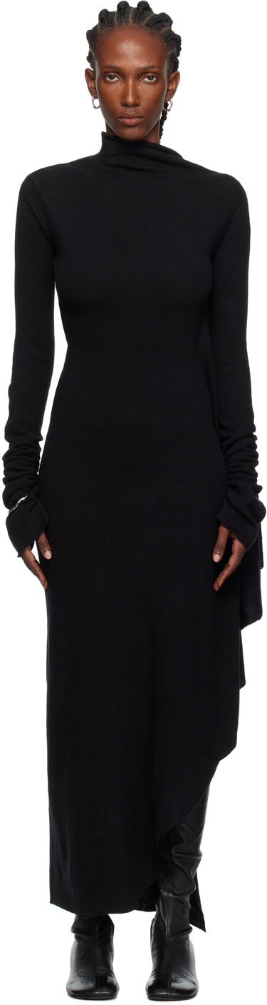 Šaty Ann Demeulemeester Ann Demeulemeester Vabu Maxi Dress Čierna | 2520-W-KN59-KN073-099, 0