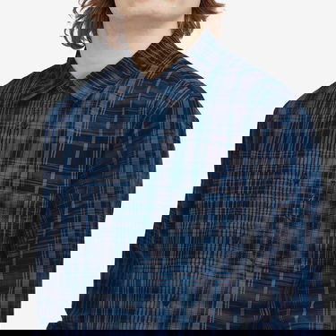 Košeľa YMC Curtis Indigo Check Shirt Modrá | P2WMG-40, 5