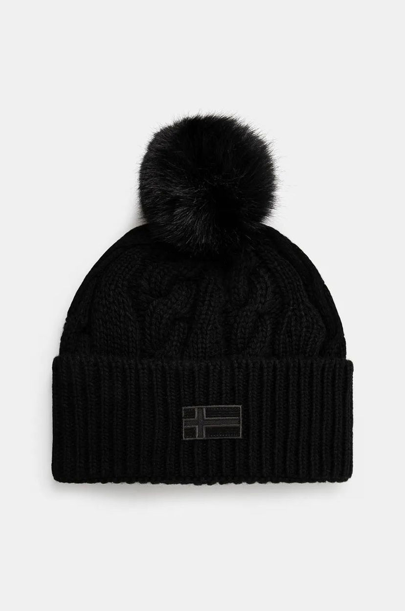 Kulicha Napapijri F-Necker Knitted Beanie Čierna | NP0A4I820411