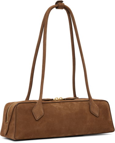 Taška cez rameno Alaïa 'Le Teckel' Medium Suede Bag Hnedá | AA1S06033CA214, 4