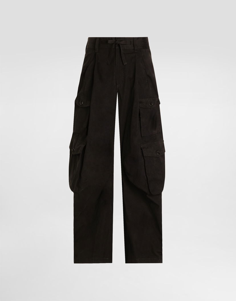Cargo nohavice Dolce & Gabbana Dolce & Gabbana Faille Cargo Trousers Čierna | GP15UTHUMS8N0000