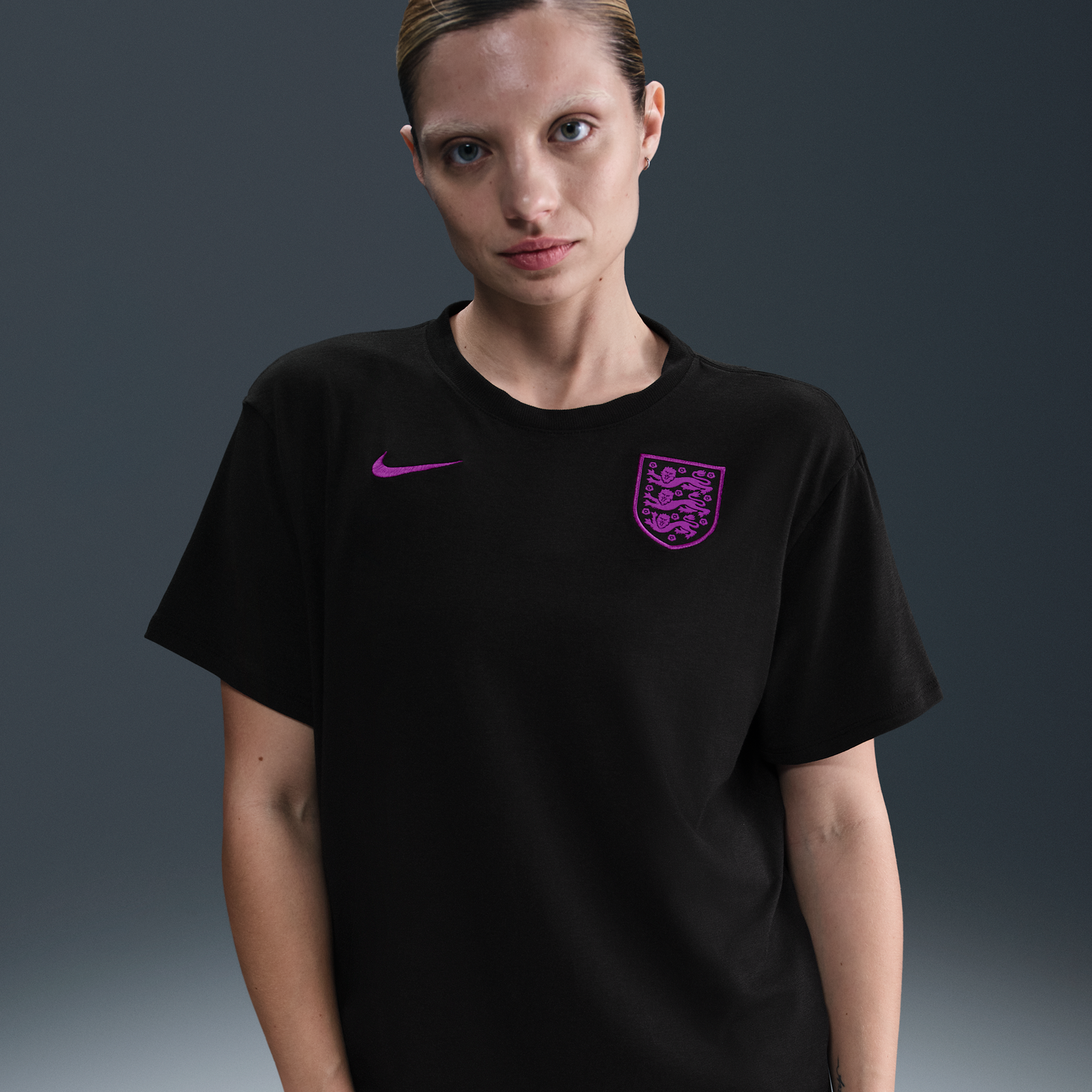 Tričko Nike England Relaxed Short Sleeve Football T-Shirt Čierna | HF4917-010, 0