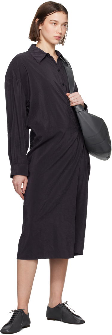 Šaty LEMAIRE Straight Collar Twisted Dress Čierna | DR1092 LF1308, 3