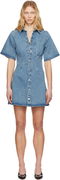 AMI Paris Short Sleeve Denim Minidress