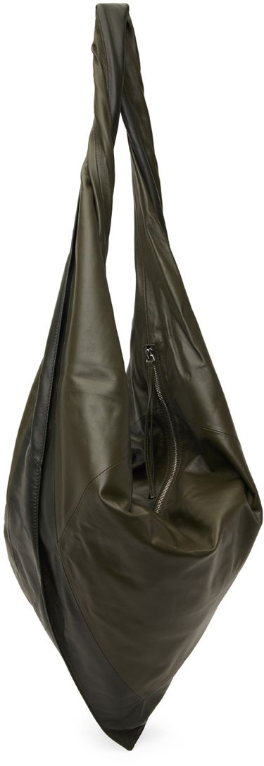 Tote bag LEMAIRE Scarf Leather Shoulder Bag Zelené | BG0078 LL0075, 2