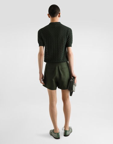 Polo tričko Dolce & Gabbana Dolce & Gabbana Openwork Short-Sleeved Polo Shirt Zelené | GXZ60TJBCFIV7312, 2