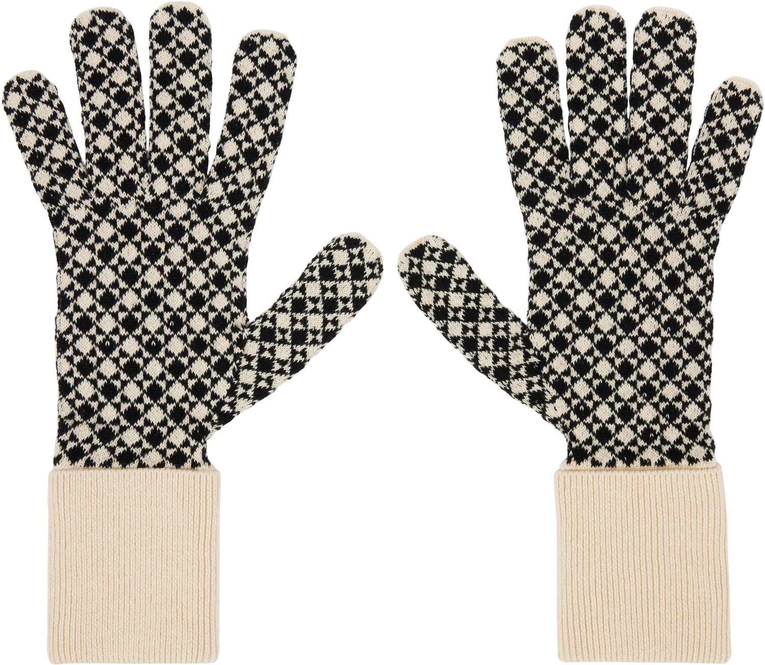 Rukavice Maison Margiela MM6 Maison Margiela Knit Gloves with Cuffs Béžová | S52TS0045 M13141, 1