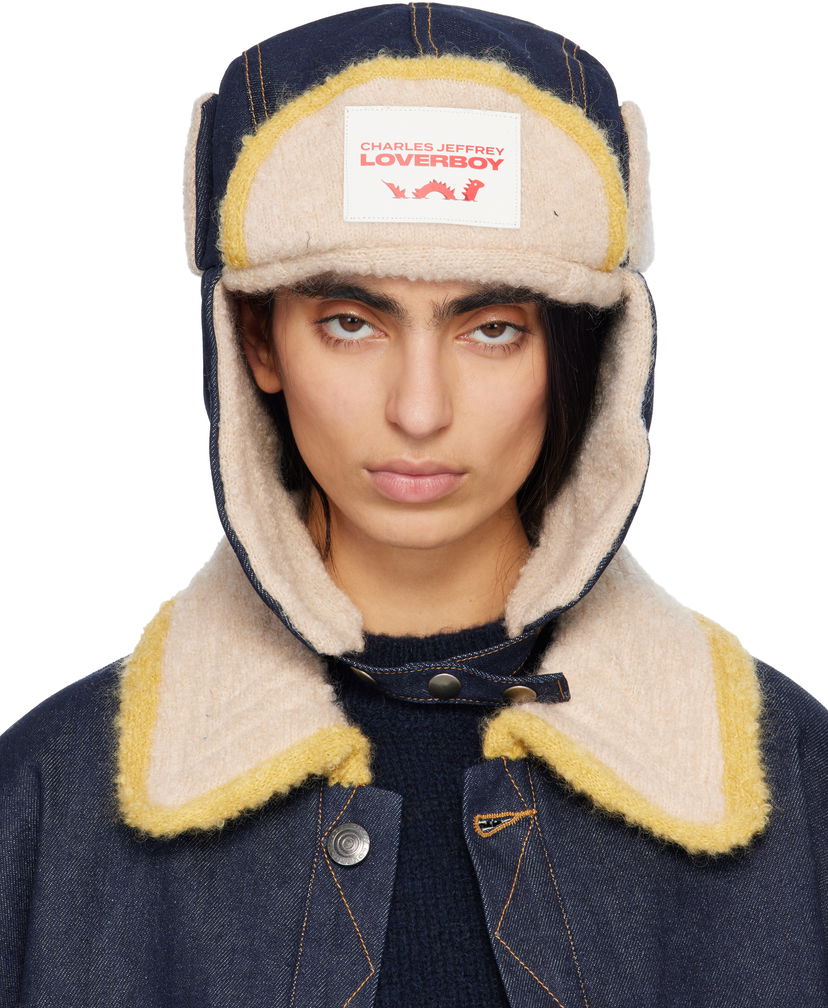 Klobúk Charles Jeffrey Loverboy Charles Jeffrey LOVERBOY Knit Patch Trapper Hat Rôznofarebný | 52131201