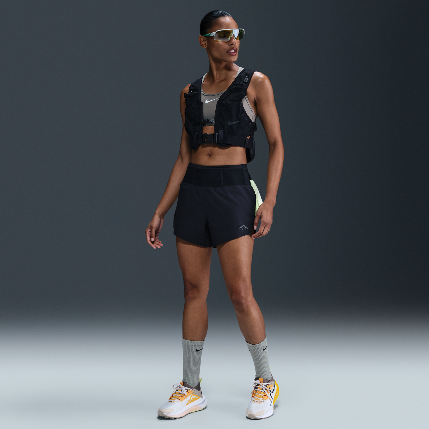Šortky Nike Trail Dri-FIT Running Shorts with Inner Tights Čierna | HM0280-010, 0
