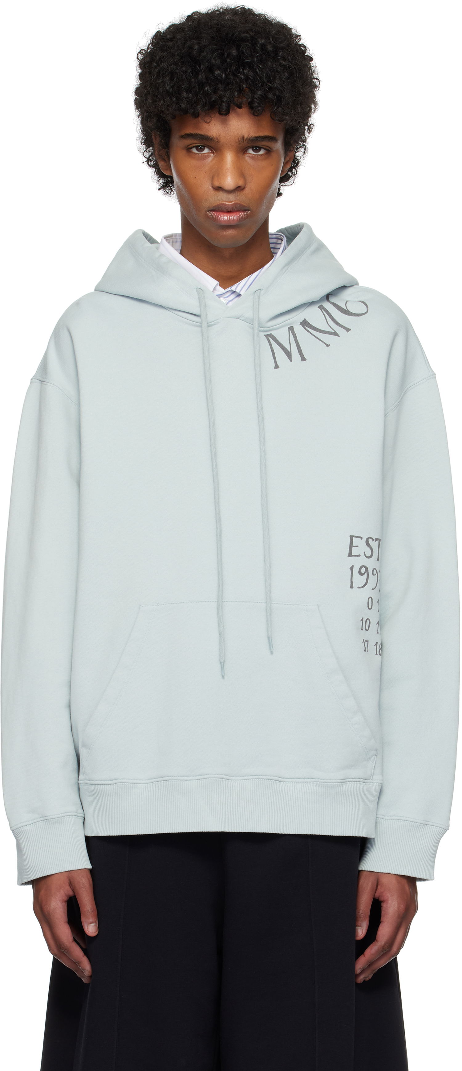Mikina Maison Margiela MM6 Maison Margiela Printed Hoodie Zelené | SH0GU0026 M25012, 0