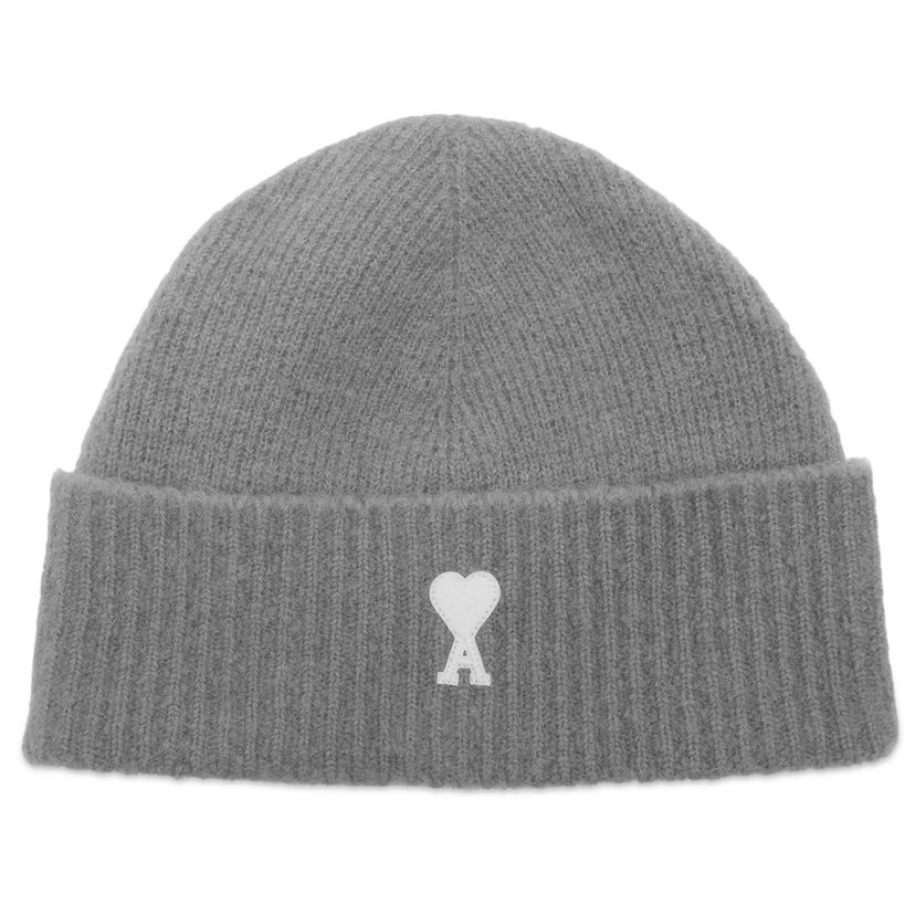 Kulicha AMI AMI Paris Alpaca Knit Beanie Šedá | H25UBO005-KN0135-058H25