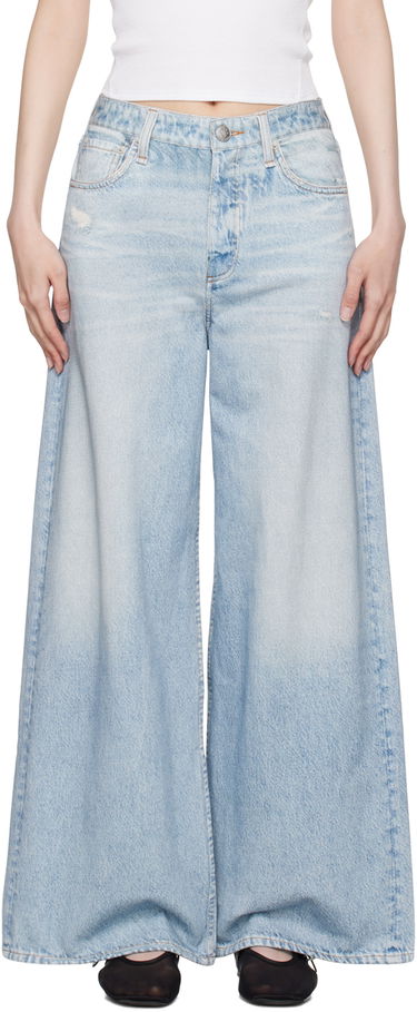 Džínsy rag & bone rag & bone Miramar Sofie Ankle Wide-Leg Trousers Modrá | WCW24S70078207, 0