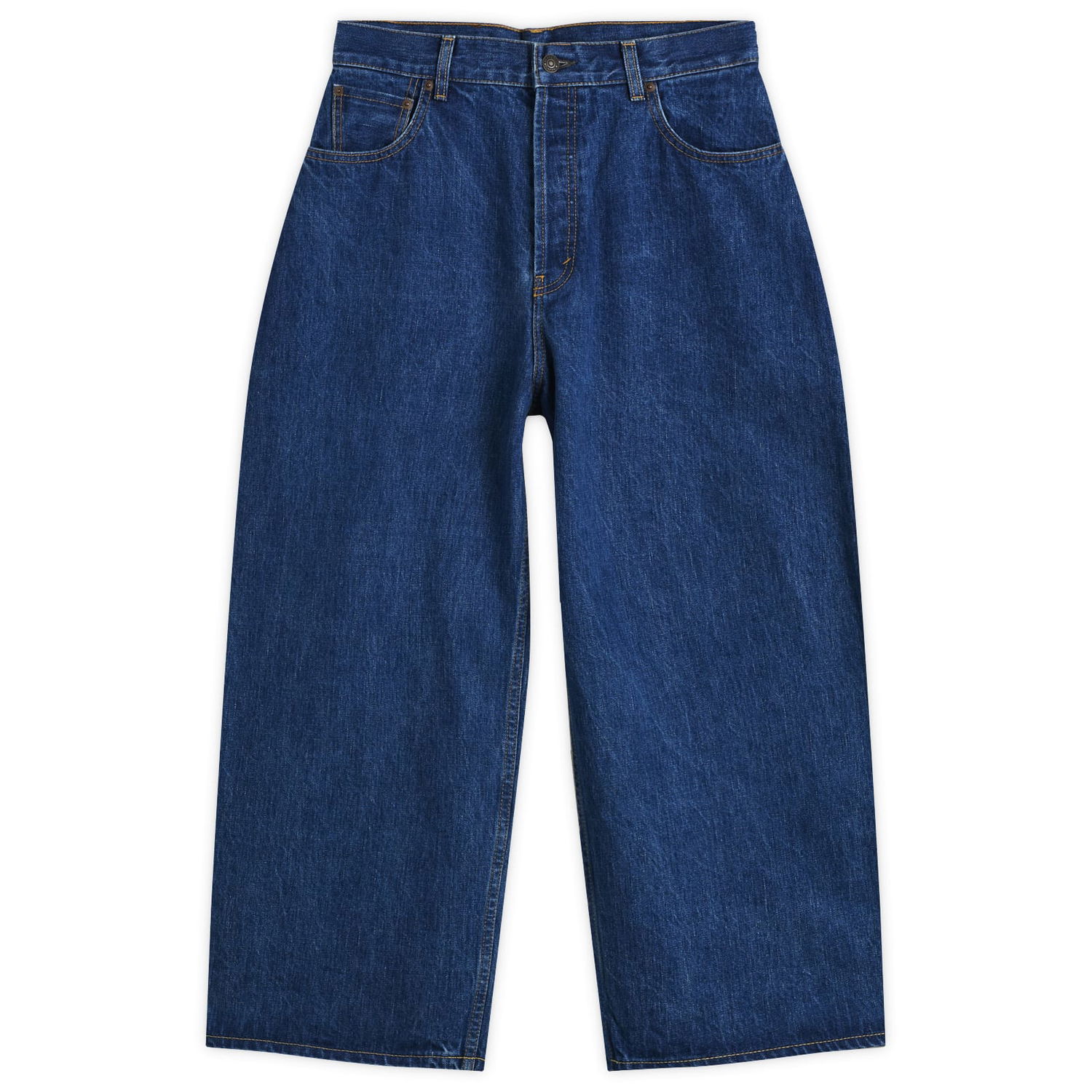Džínsy Studio Nicholson Studio Nicholson x Beams Plus Holly Wide Leg Denim Jeans Modrá | BPSN2101-70, 0