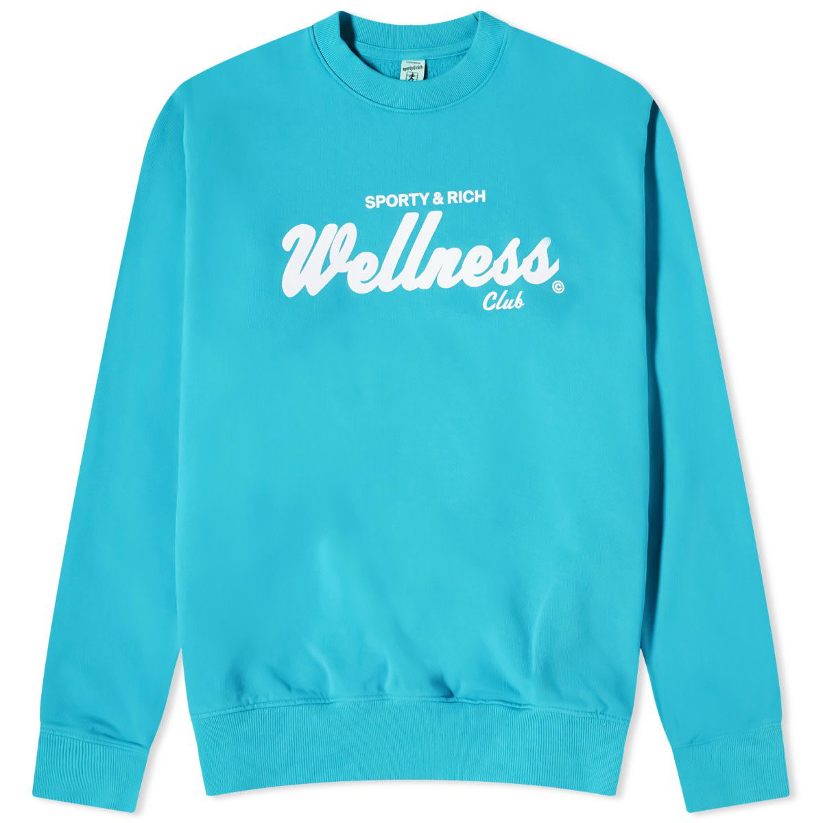Sveter Sporty & Rich Draft Crew Sweat Tyrkysová | CRAW2333DO, 0