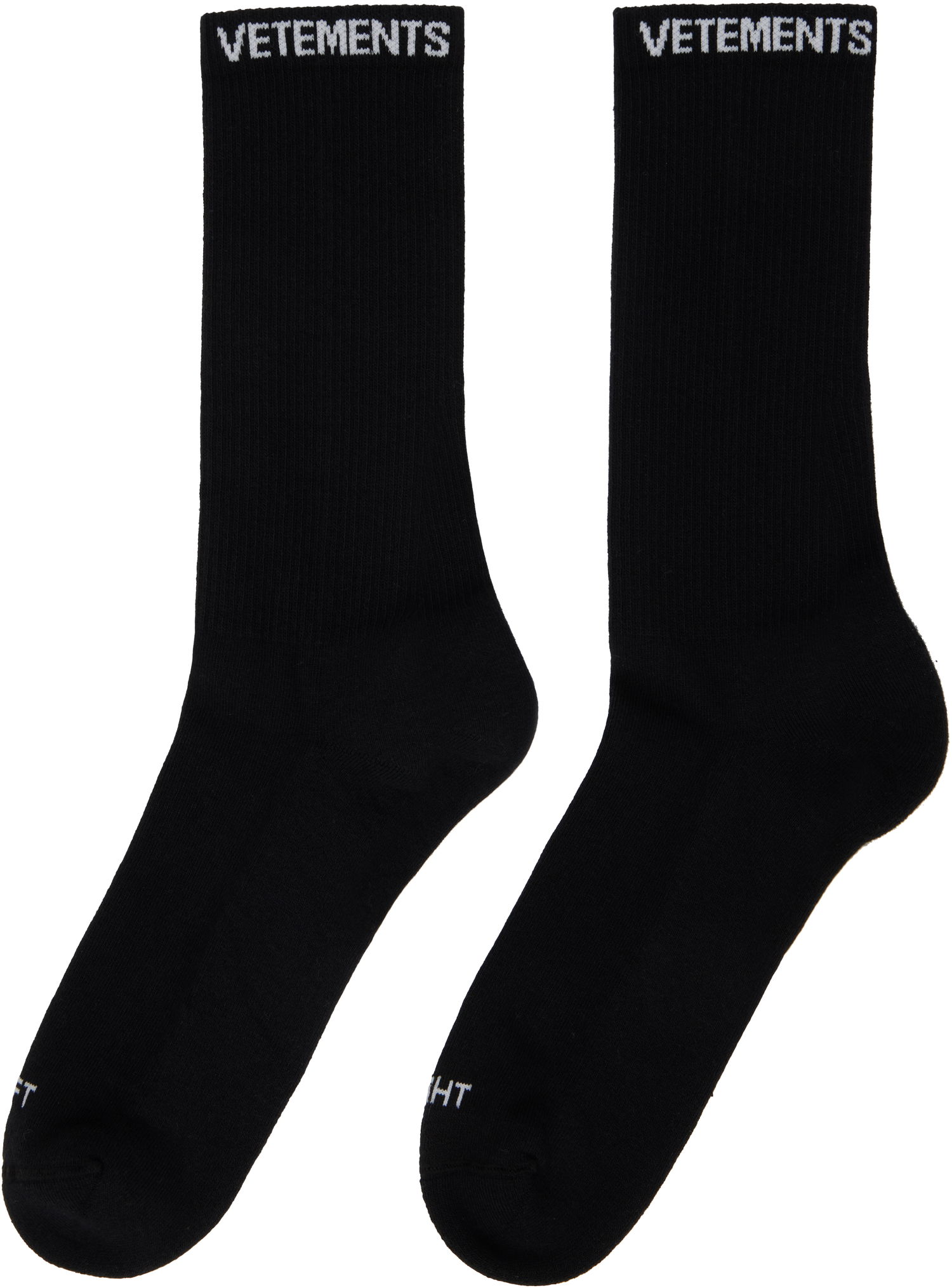 Ponožky VETEMENTS VETEMENTS Logo Socks Čierna | UA66SO100B, 1