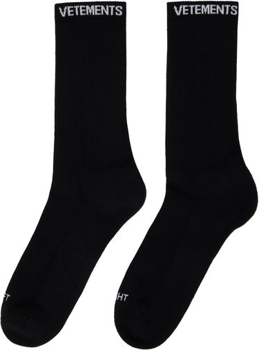 Ponožky VETEMENTS VETEMENTS Logo Socks Čierna | UA66SO100B, 1