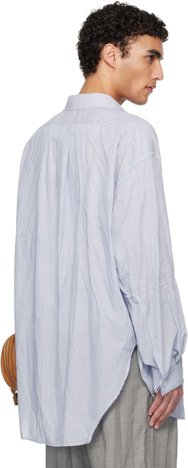 Košeľa HED MAYNER Hed Mayner Crinkled Poplin Shirt Modrá | HMMA60001A-HA166, 2