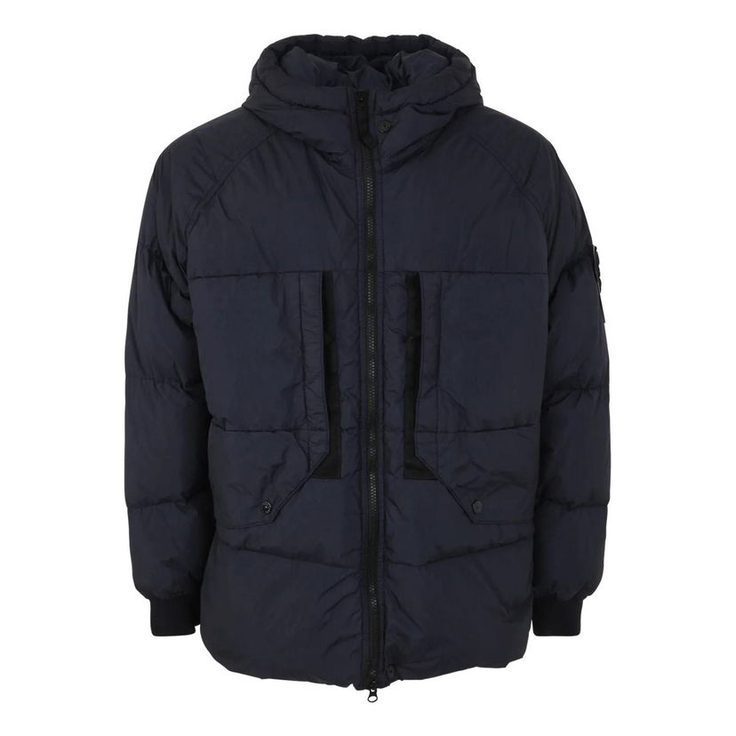 Prešívaná bunda Stone Island Zip-Up Puffer Jacket Navy | 791540723-V0020
