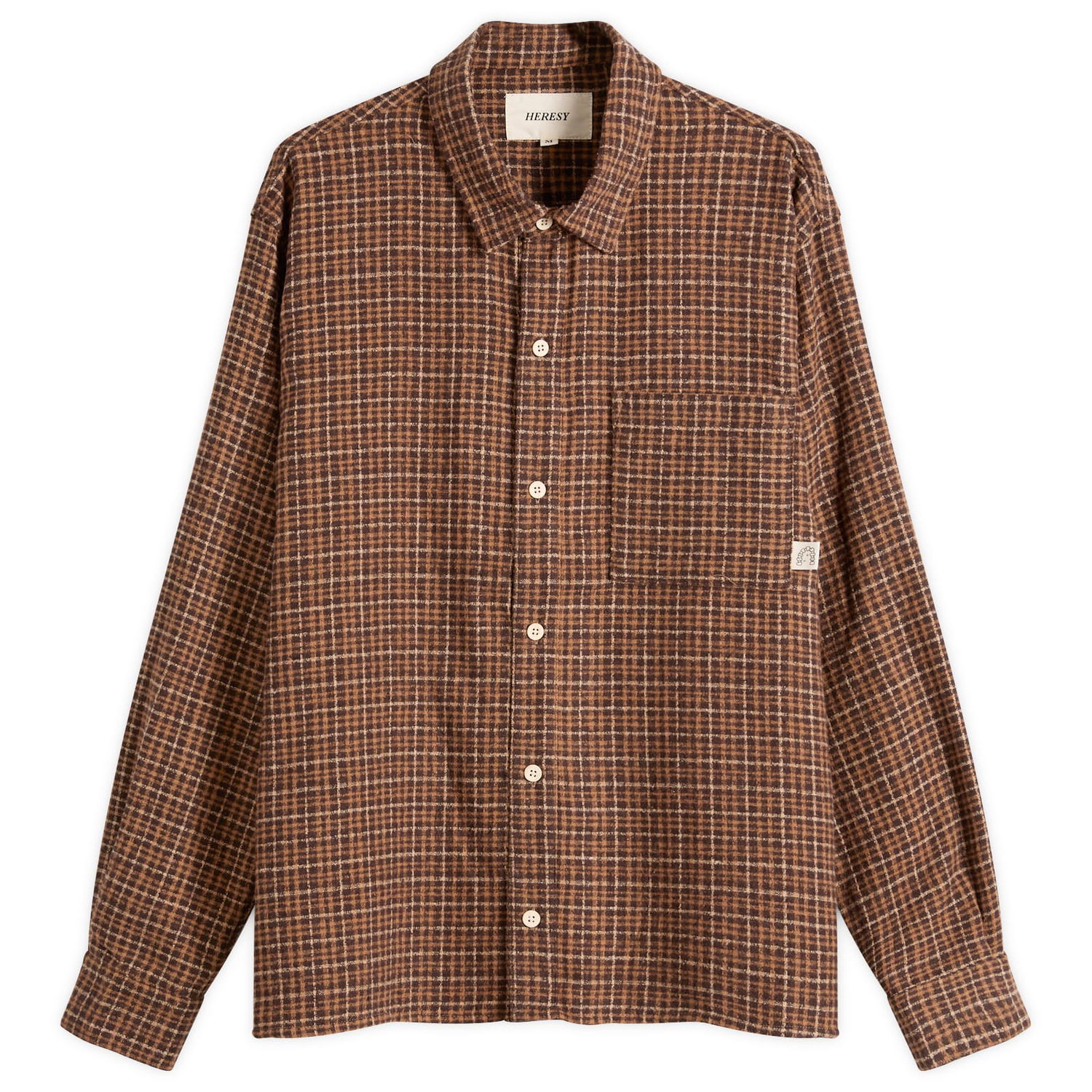 Košeľa Heresy Heresy Deft Shirt Large Hnedá | HAW25-CS03O, 0