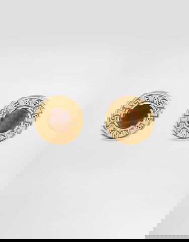 Náušnice Dolce & Gabbana Dg Logo Tiger's Eye Pin Earrings Metalická | WER5S1W1111ZOO00, 3