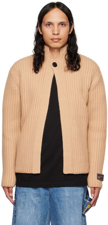 Sveter We11done We11done Stand Collar Knit Cardigan Béžová | WD-KC3-22-612-U-BG, 0