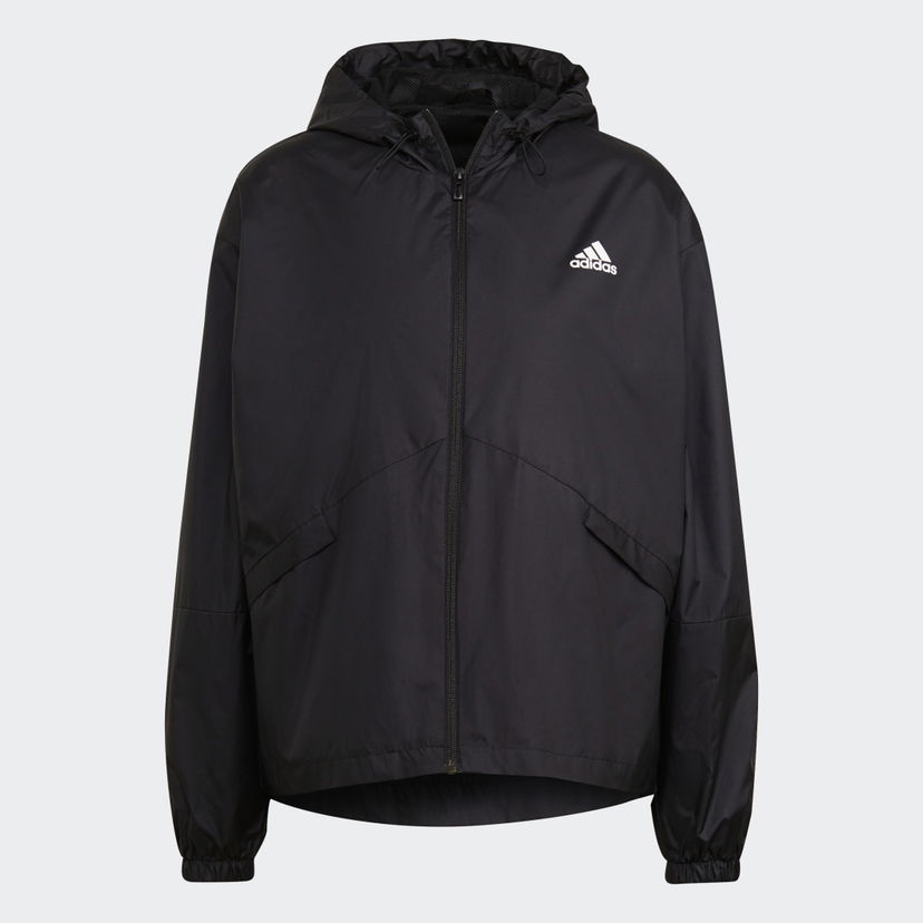 Vetrovka adidas Performance Essentials Oversize Logo Windbreaker Čierna | H07842