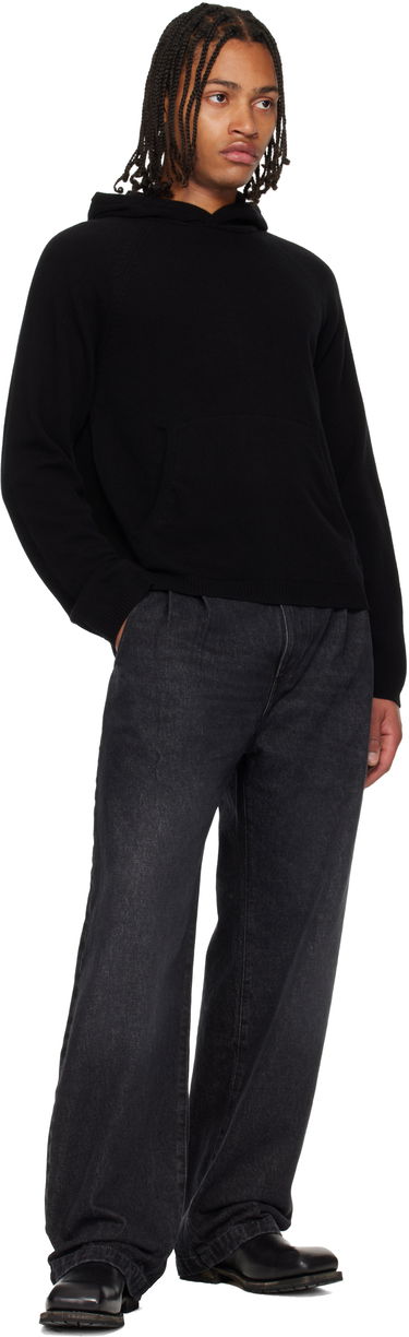 Mikina OUR LEGACY OUR LEGACY Knitted Hoodie Čierna | M4253KBC, 3