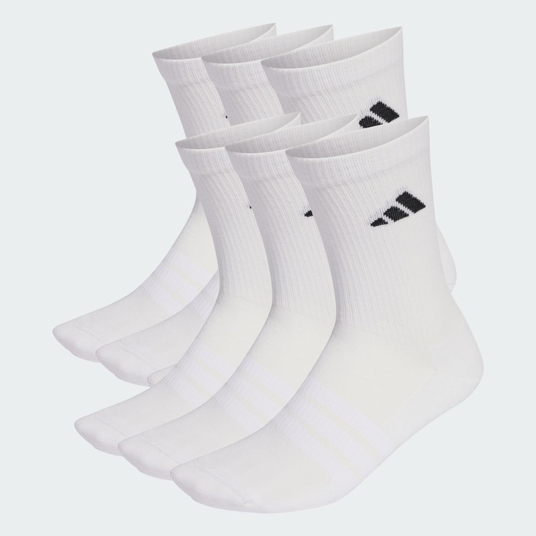 Ponožky adidas Performance CUSHIONED CREW SOCKS 6 PAIR PACK Biela | KE5498, 0