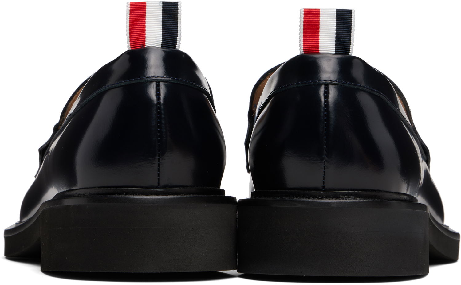 Starostlivosť o obuv Thom Browne Thom Browne Leather Tassel Loafers Navy | MFL069C-L0043, 1