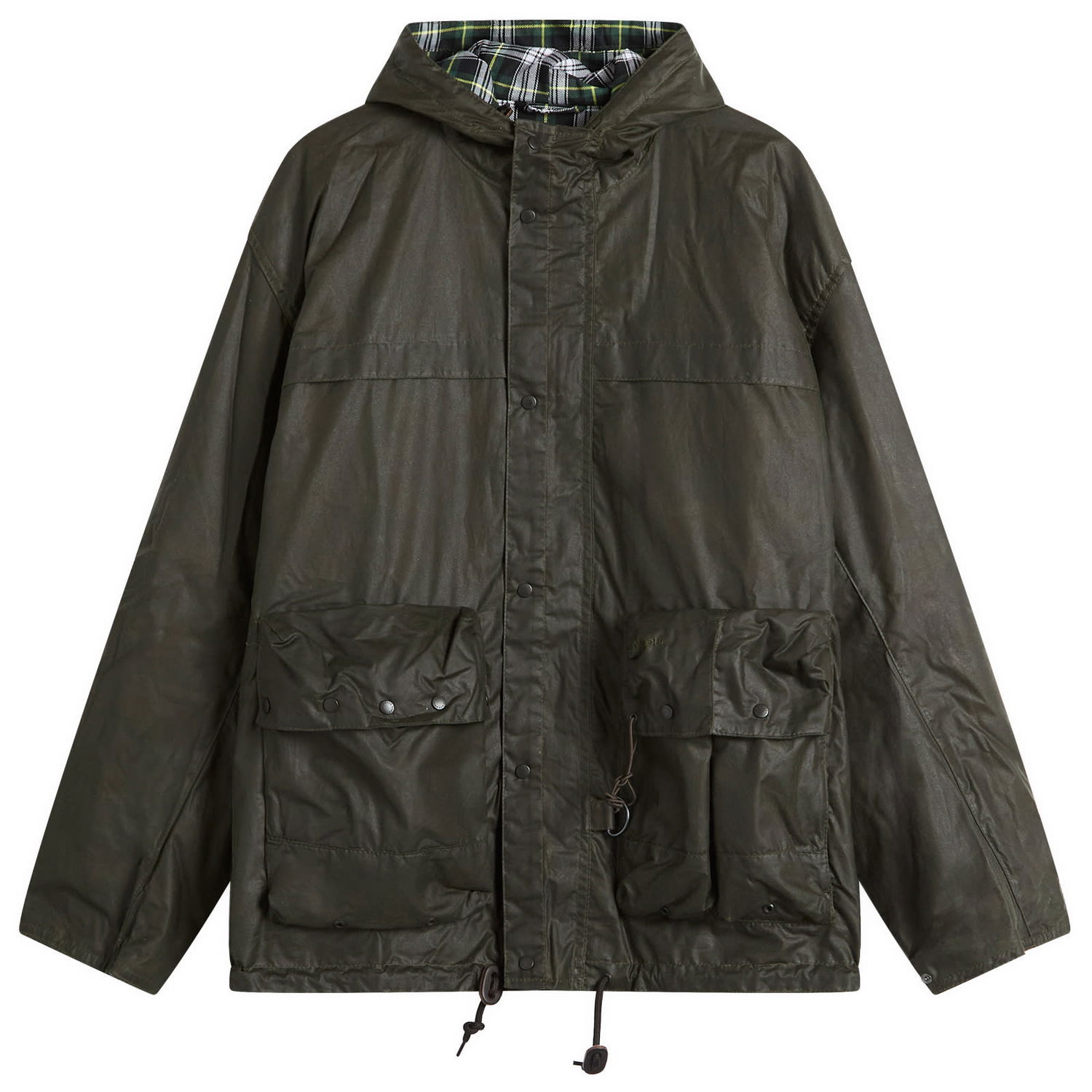 Vetrovka Barbour Heritage+ Modified Durham Wax Jacket, Size Large Zelené | MWX2448OL51, 1