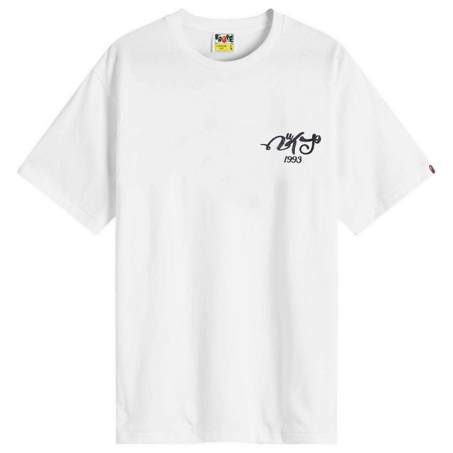 Tričko BAPE Embroidery Style Souvenir Logo T-Shirt Biela | 001TEK801025M-WHT, 0