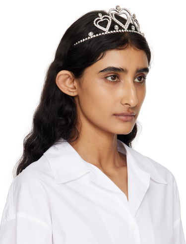 Spona Blumarine Blumarine Crystals & Hearts Tiara Headband Metalická | P522W321A, 1