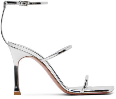 Doplnky Amina Muaddi Amina Muaddi Maya Heeled Sandals Metalická | MAYA SANDAL SR PATENT, 0