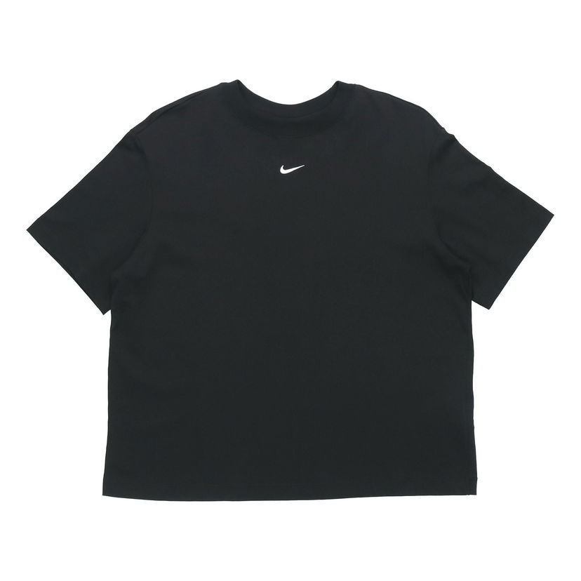Crop Top Nike Sportswear Essentials Embroidered Logo T-Shirt Čierna | CT2588-010