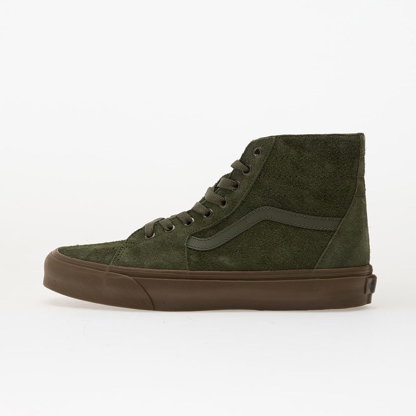 Tenisky a topánky Vans SK8-Hi Tapered Hairy Suede Zelené | VN000DCH0QR1