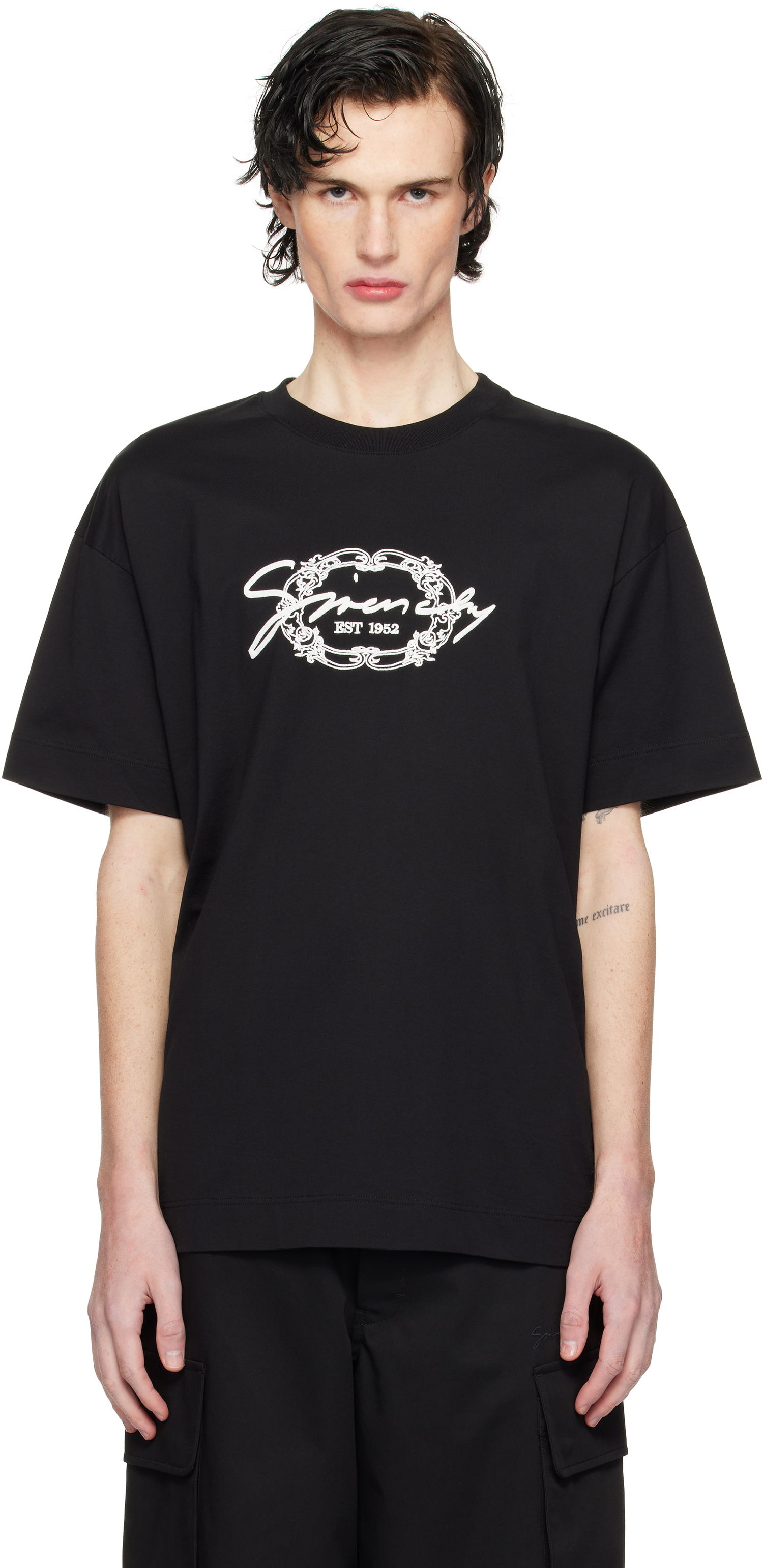 Tričko Givenchy Medallion Logo T-Shirt Čierna | BM71MG3YPK001, 0