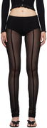 Blumarine Sheer Panel Leggings