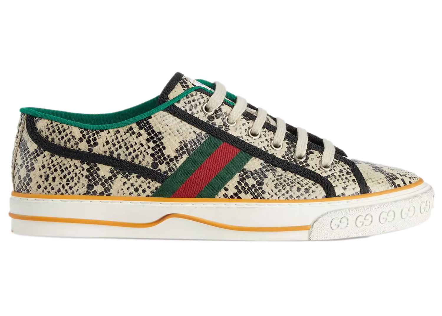 Tenisky a topánky Gucci Tennis 1977 Sneaker Python Skin Beige Black Béžová | 717592 AAA3U 9753, 0