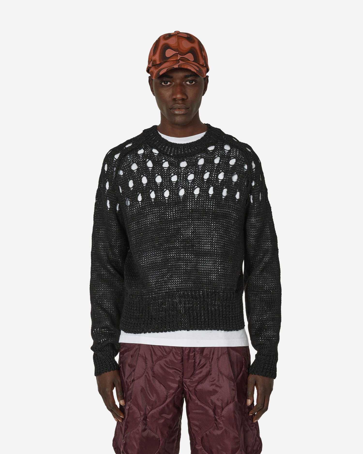 Sveter Dries Van Noten Linen Crewneck Sweater Black Čierna | 241-021226-8710 900, 0