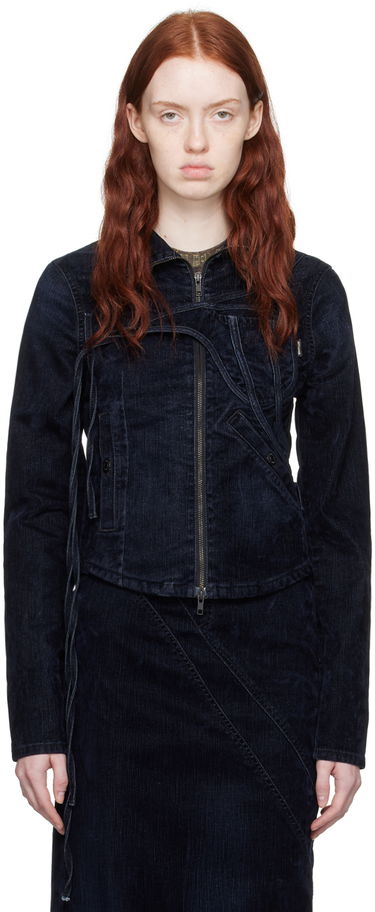 Bunda Ottolinger Ottolinger Fitted Denim Jacket Navy | 1703310, 0