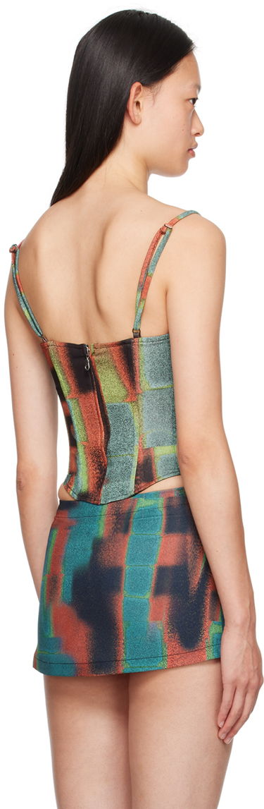 Sukňa Miaou Miaou Deia Printed Corset Top Rôznofarebný | 7069VC2RST, 2