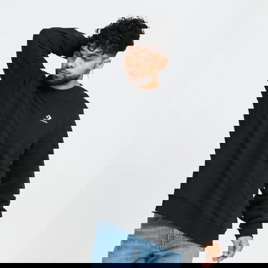 Mikina Converse Embroidered Crew Ft Čierna | 10020345-A01, 0