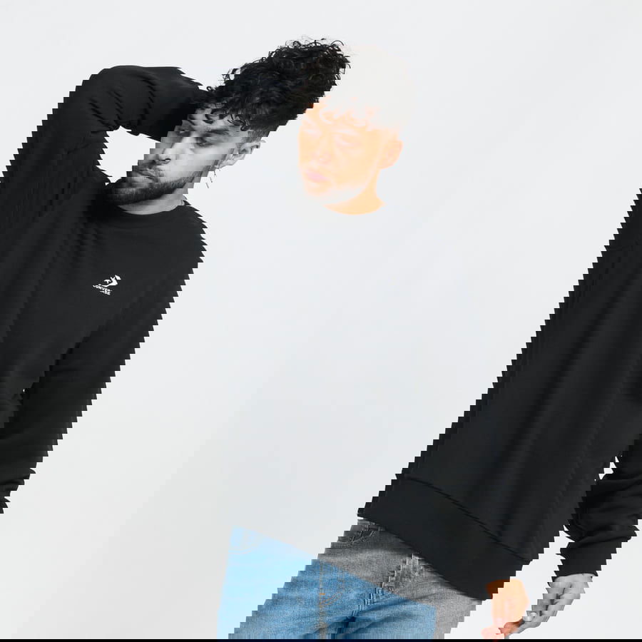 Mikina Converse Embroidered Crew Ft Čierna | 10020345-A01, 0