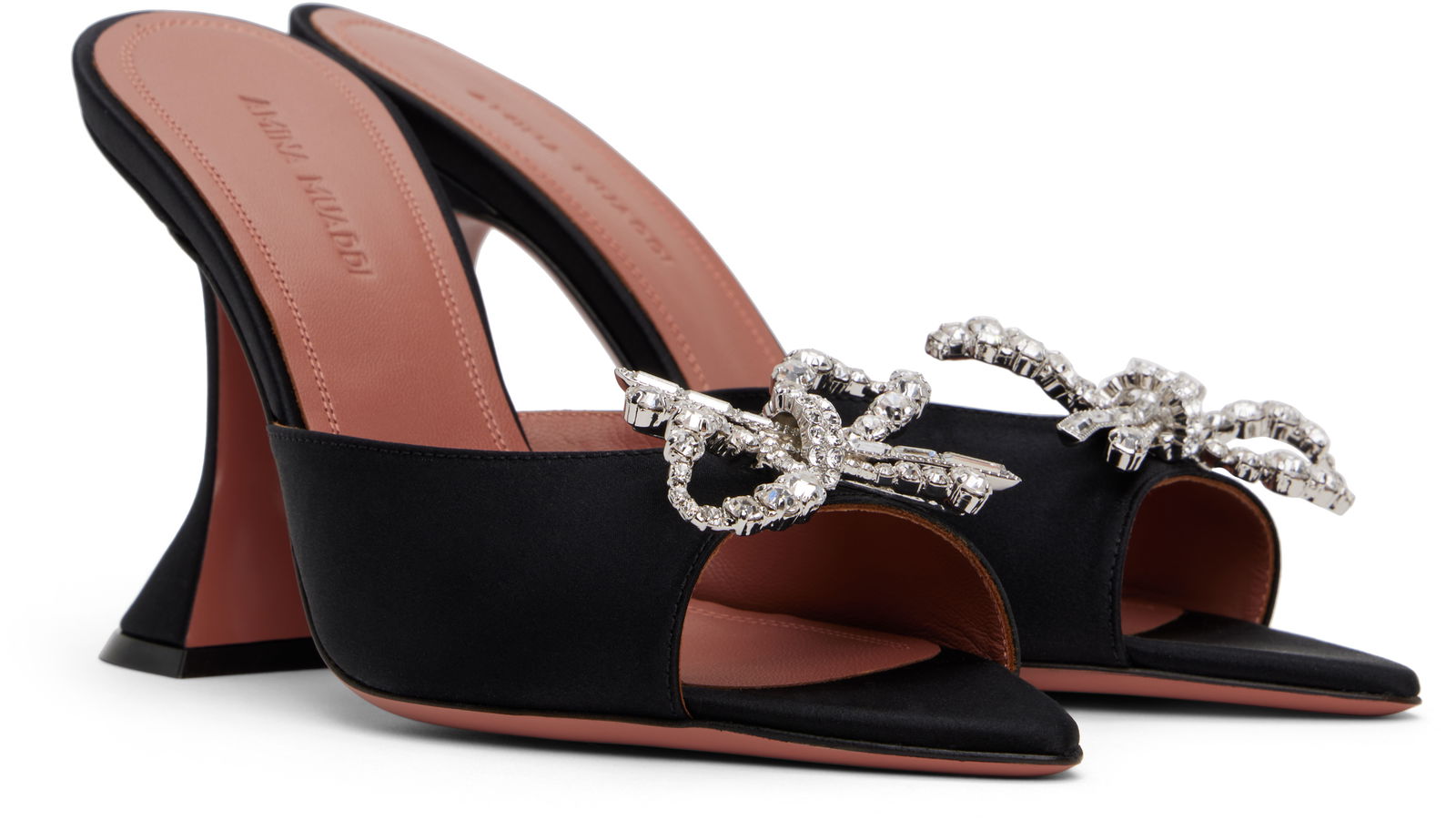 Amina Muaddi Rosie Slipper Heeled Sandals