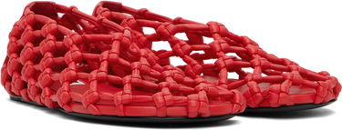 Oblečenie Jil Sander Jil Sander Hand-Knotted Ballerina Flats Červená | J15WZ0027_P5810, 3