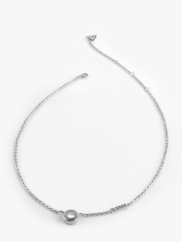 Náhrdelník GUESS “Unique Solitaire” Necklace Metalická | JUBN03398JW, 0