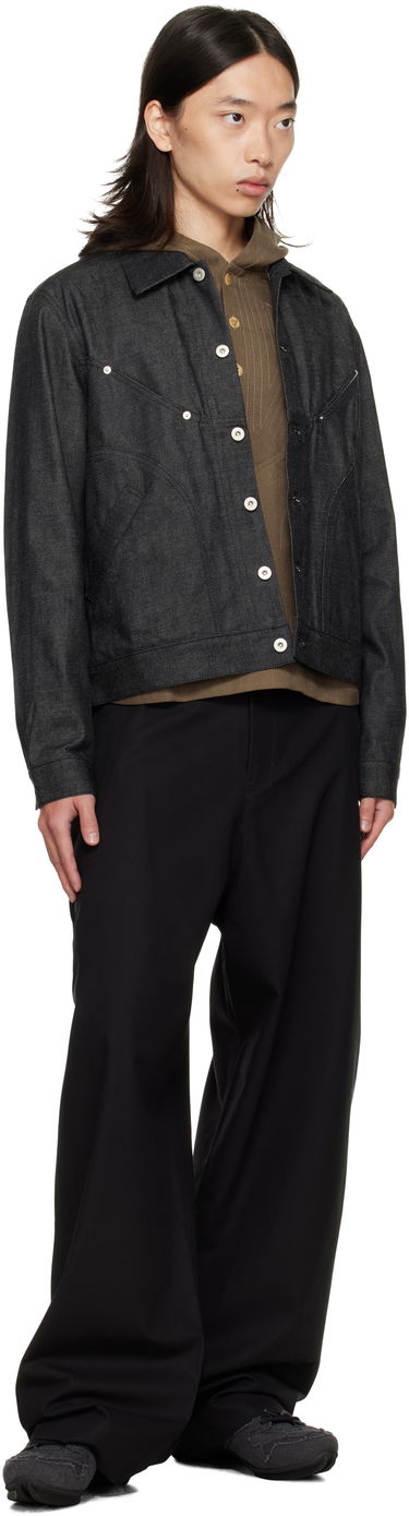 Nohavice sage NATION SAGE NATION Wide Tailored Trousers Čierna | S128 WIDE TAILORED TROUSER COT, 3
