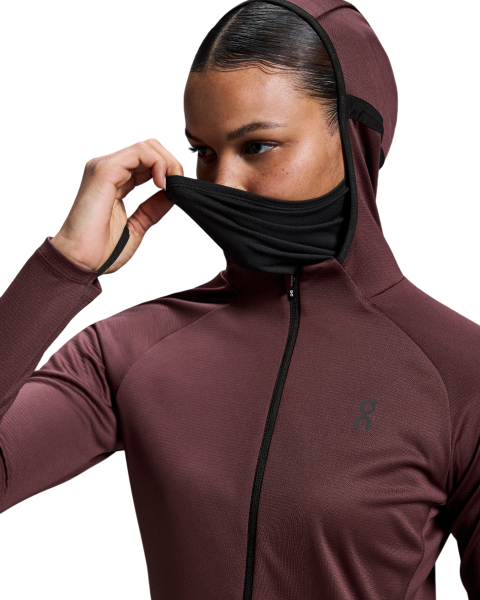 Mikina On Running Hoodie Climate Zip Červená | 1we10330398, 1