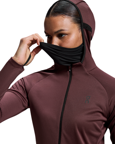 Mikina On Running Hoodie Climate Zip Červená | 1we10330398, 1